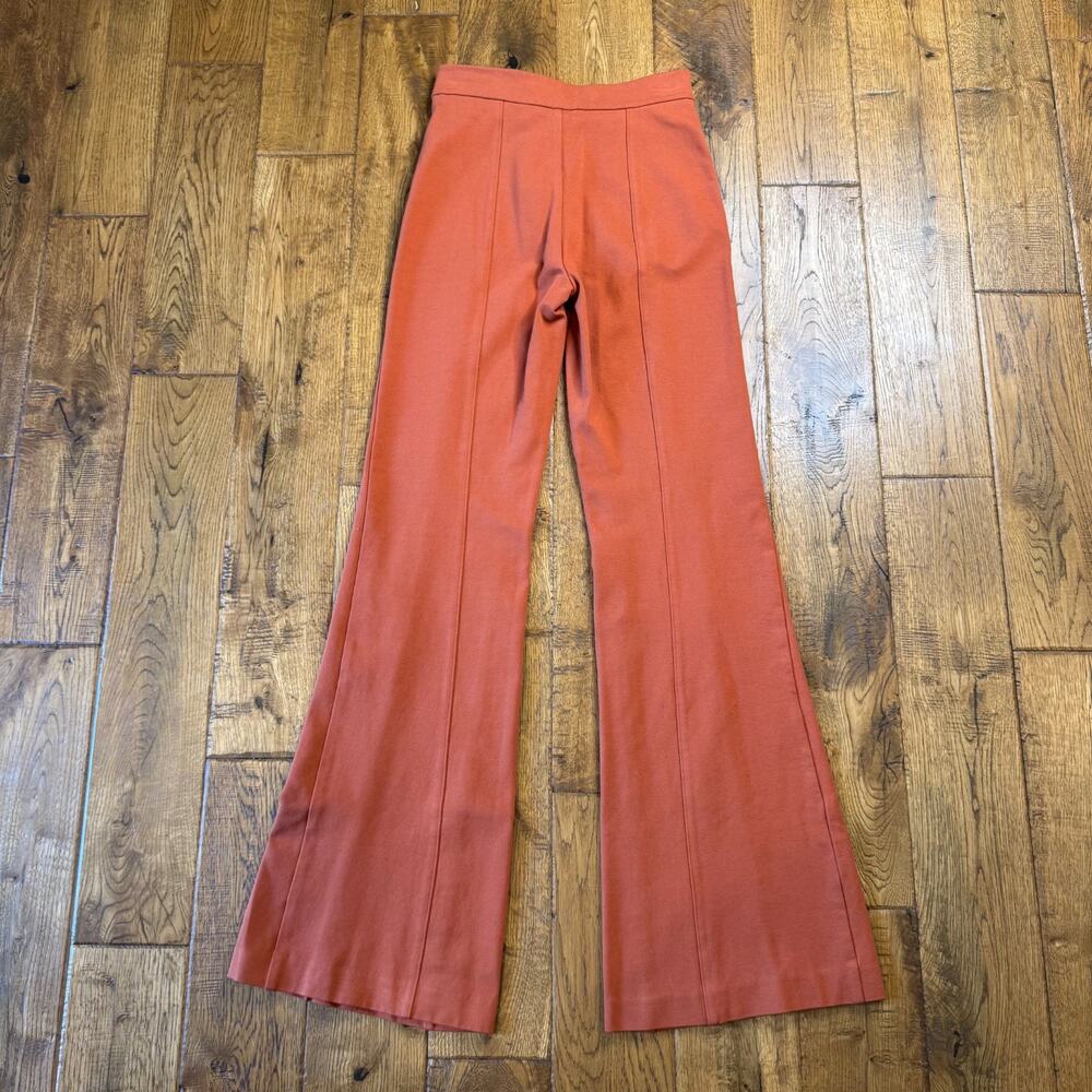 A New Day Women Kick Flare Soft Stretch Pants Pull On Size 2 Rust Orange - Picture 6 of 7